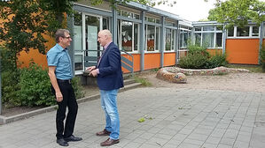 Born MdL im Gespräch mit Rektor Schwarz-Hemmerling